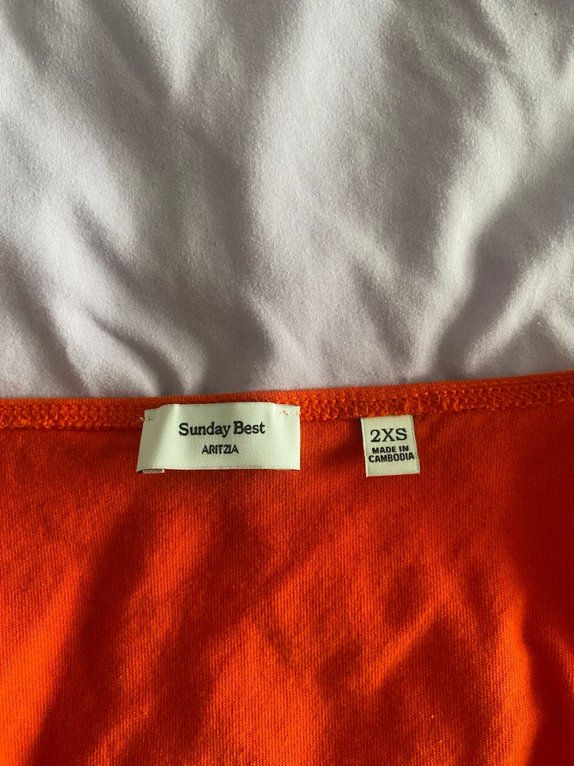Sunday Best Aritzia Orange Tank Top 2XS - photo 2