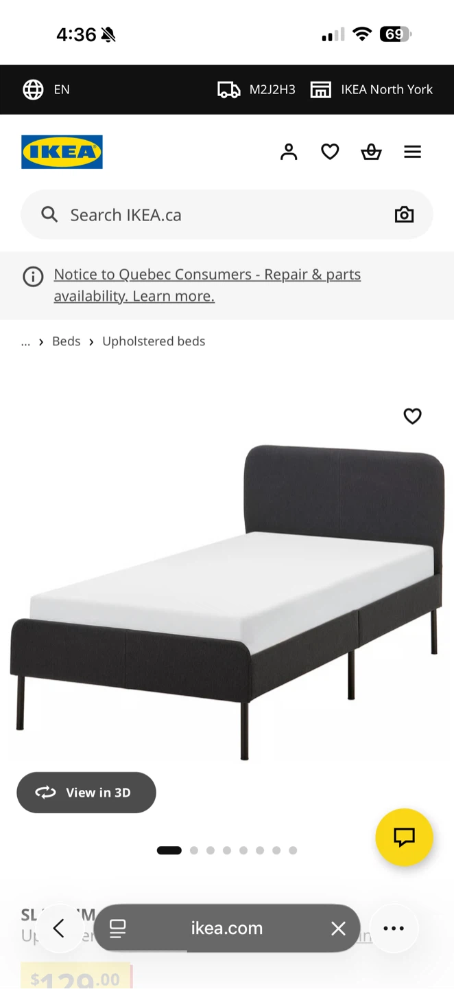 Twin Bed Frame with Mattress - photo 2