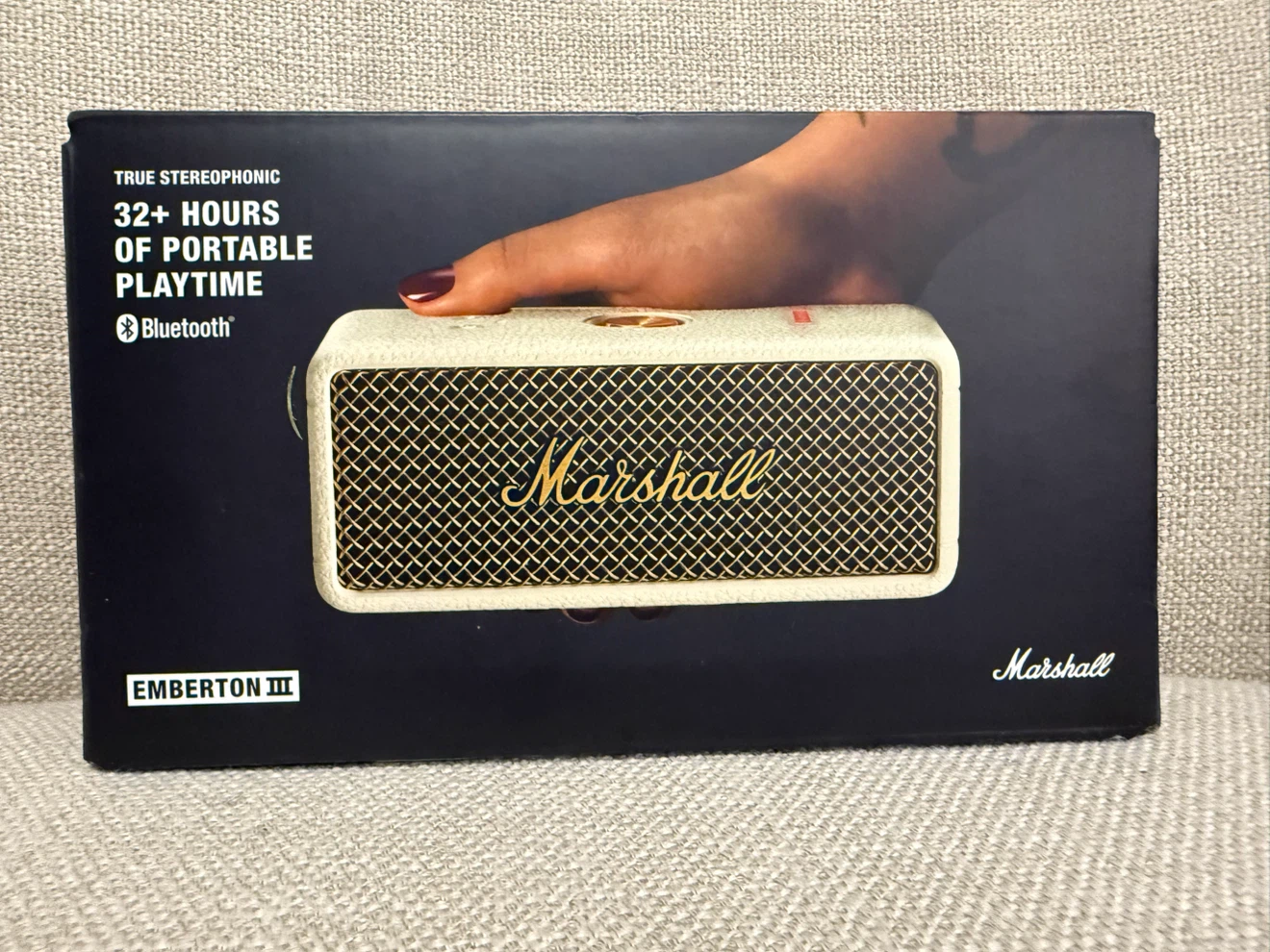 Marshall Emberton III Portable Bluetooth Speaker - Cream - BNIB