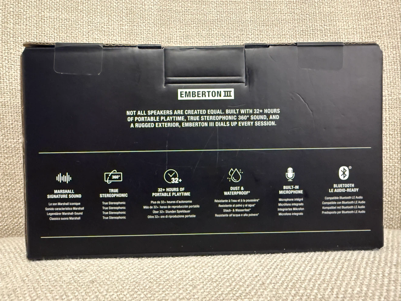 Marshall Emberton III Portable Bluetooth Speaker - Cream - BNIB - photo 2