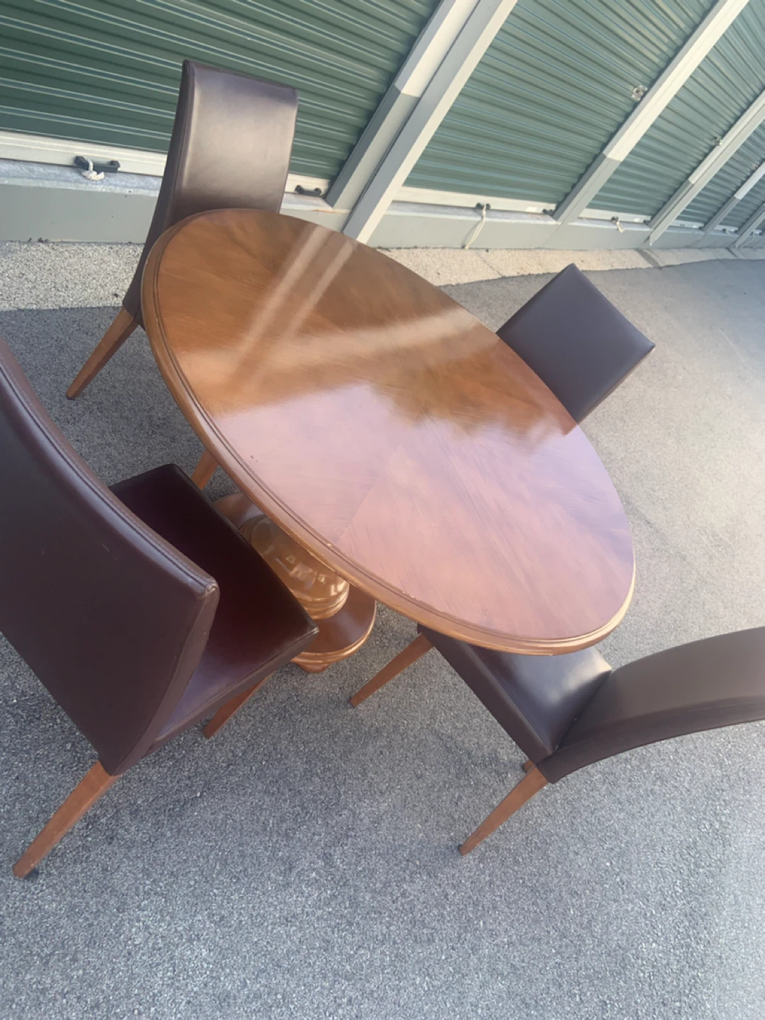Oval Dining Table with 4 Chairs - photo 3