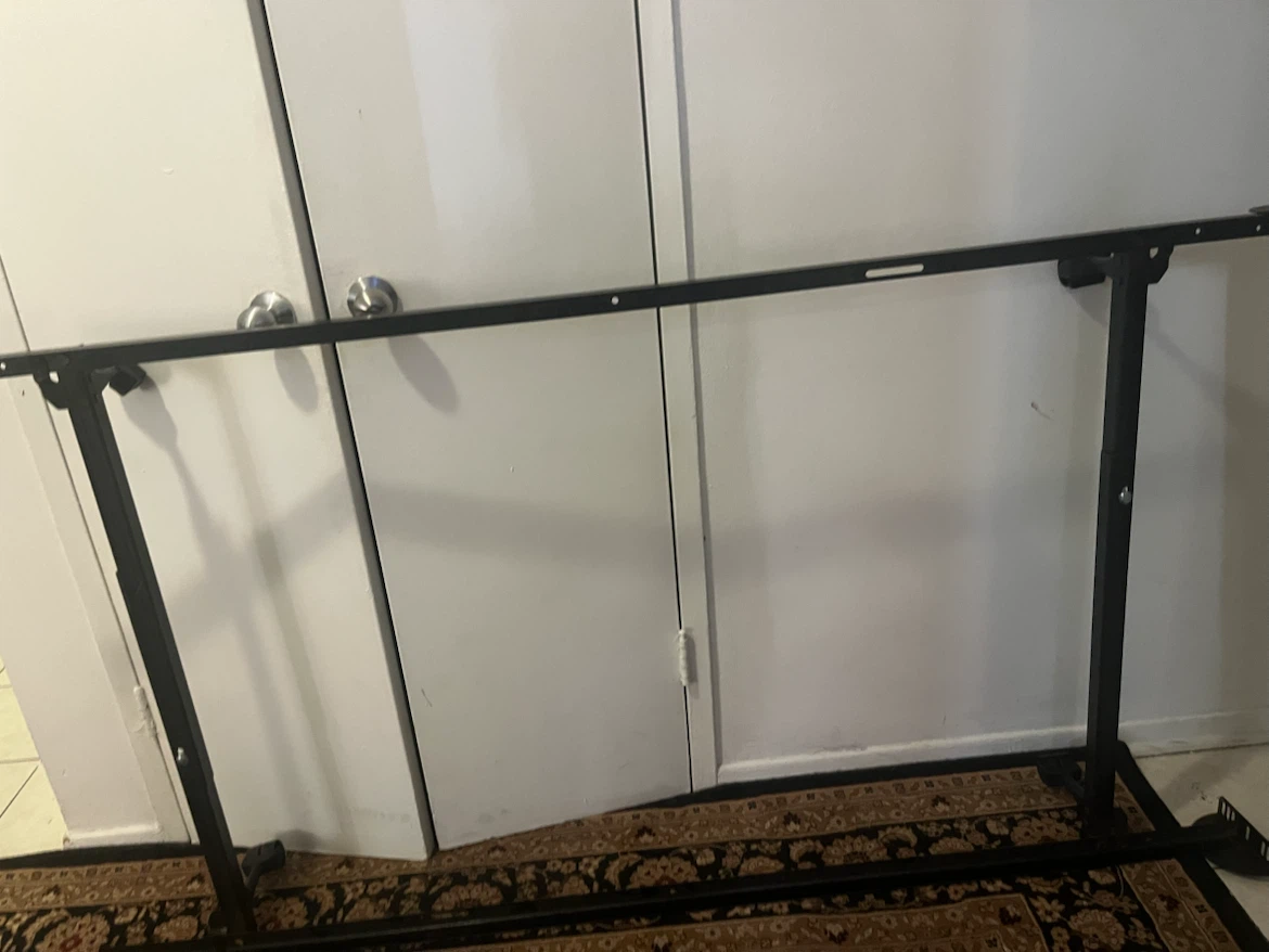 Two metal frames