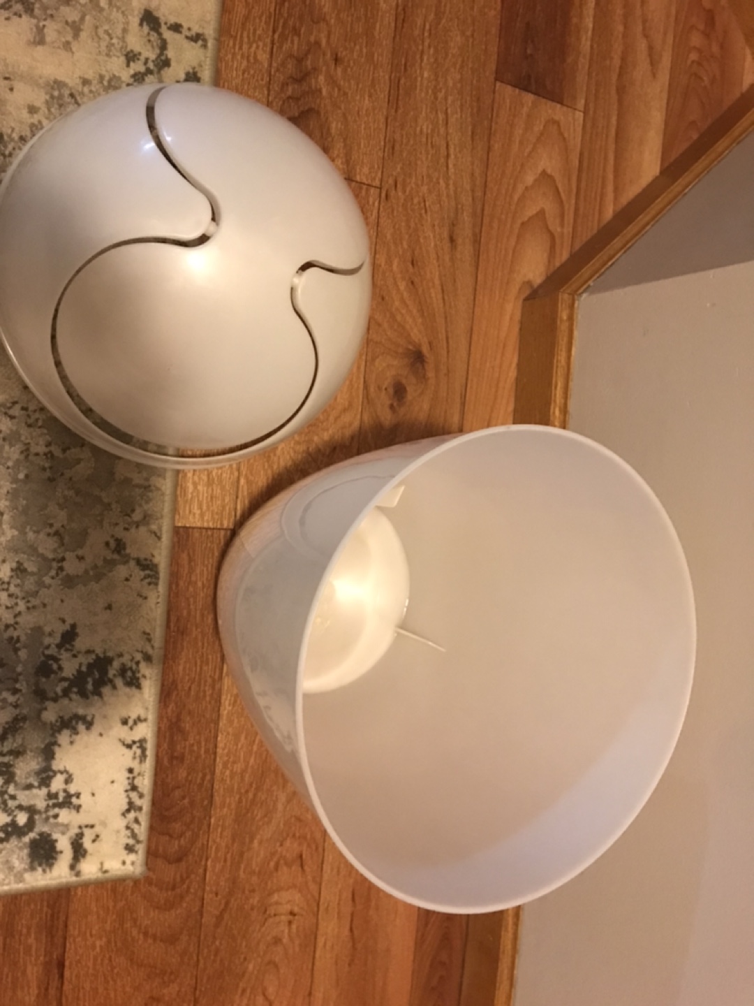 White Oval Trash Bin - photo 3