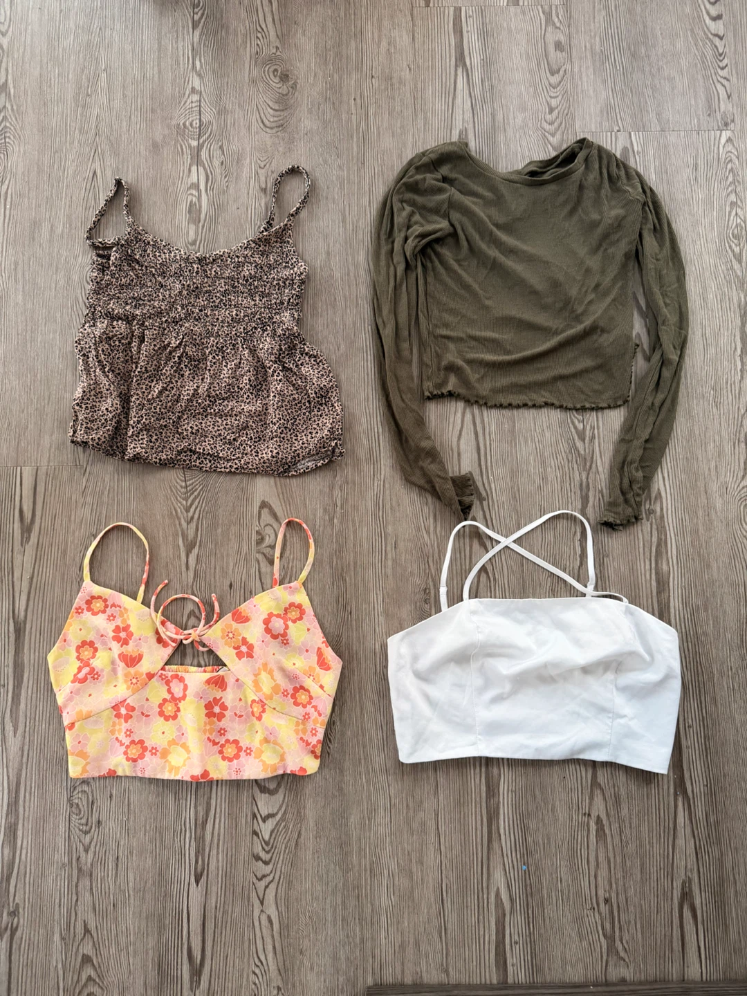 Olive long sleeve top - photo 2