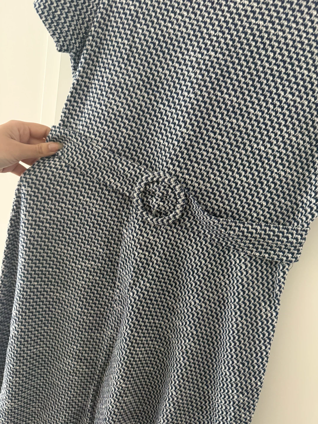 Women's Short Sleeve Dress with Belt - photo 3