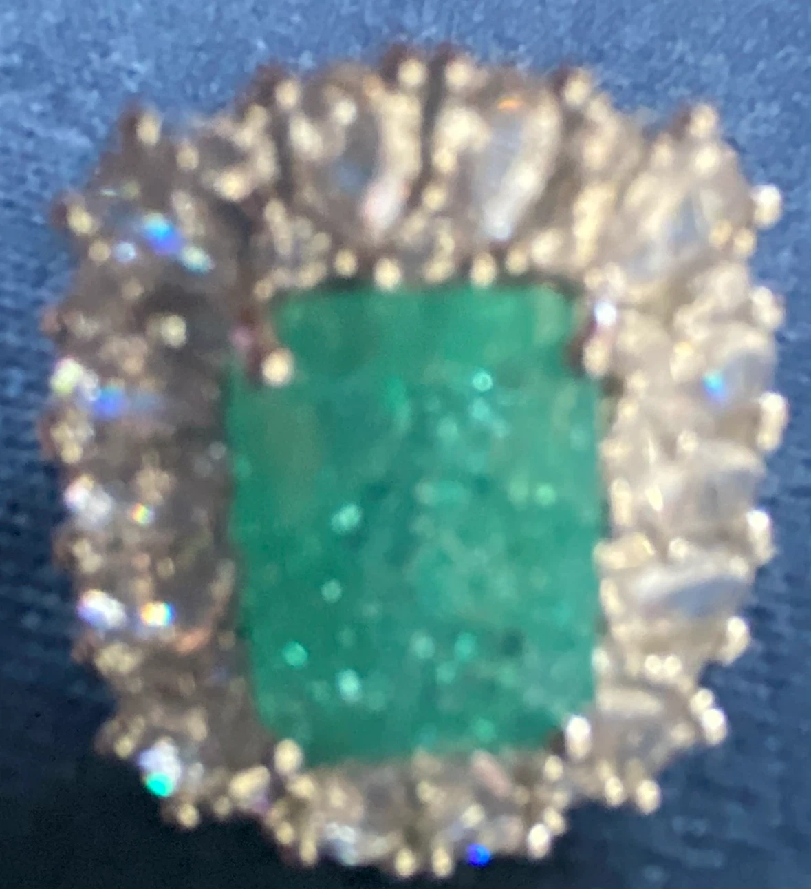New Emerald plated ring for women - photo 3