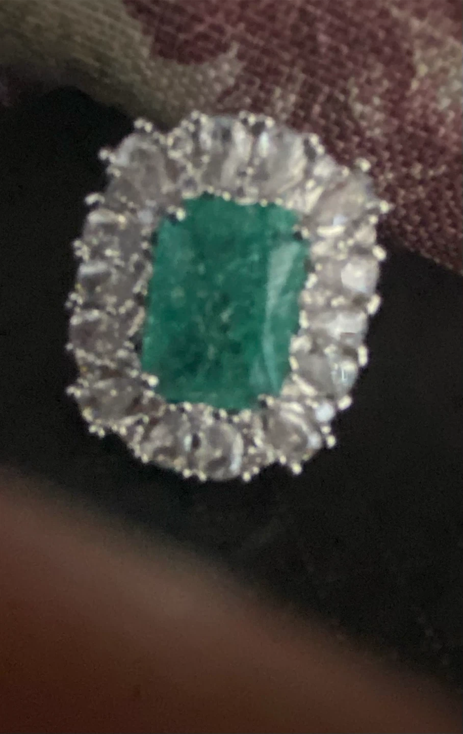 New Emerald plated ring for women - photo 5