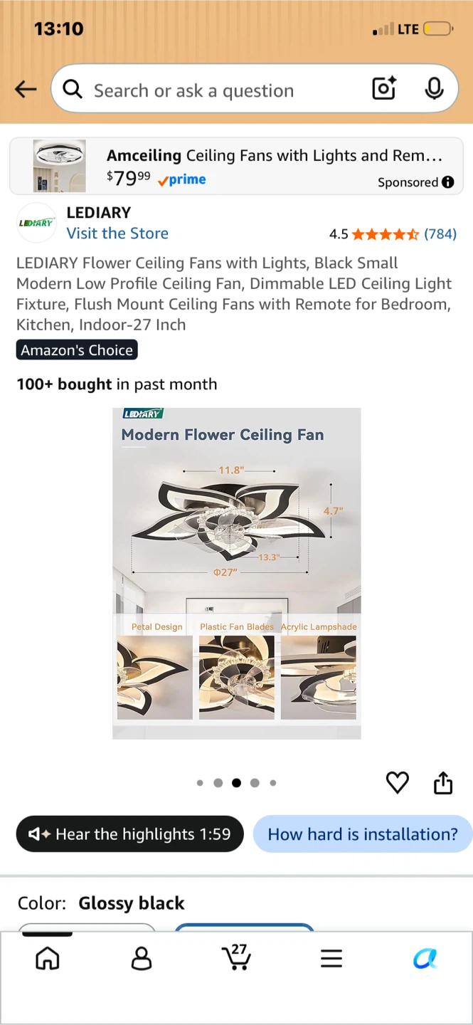 27” fan . Brand new - photo 3