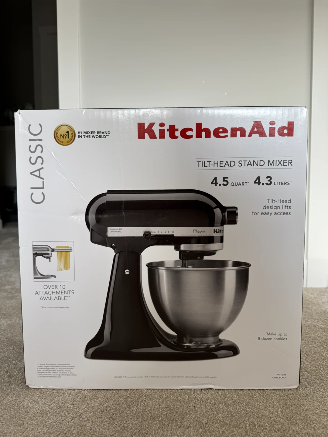 KitchenAid Classic Tilt-Head Stand Mixer - Black - BNIB