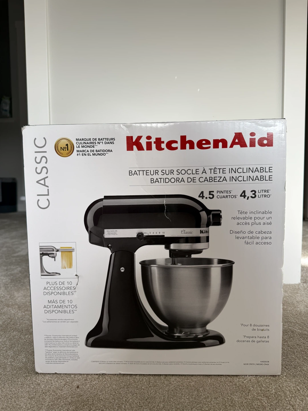 KitchenAid Classic Tilt-Head Stand Mixer - Black - BNIB - photo 3