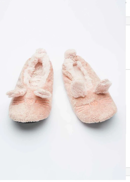 Pink Cat Slippers