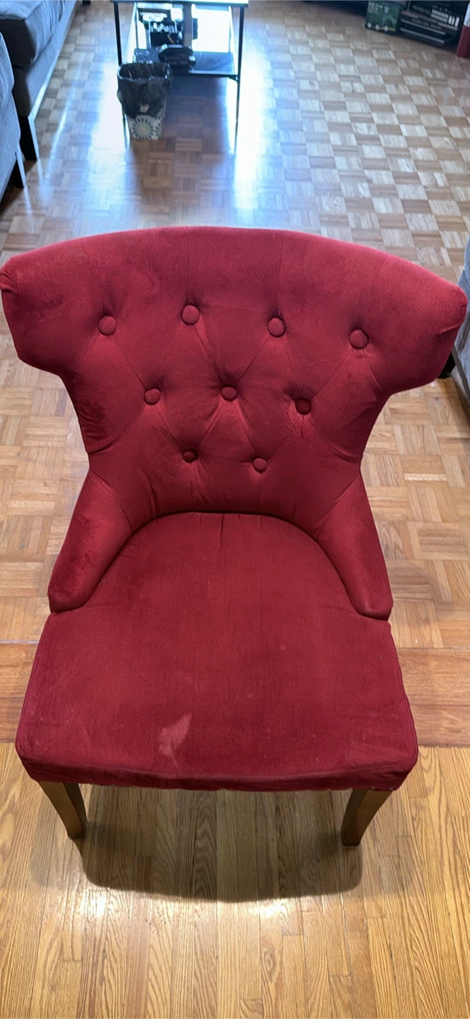 !!! MOVING SELL, MUST SELL” Velvet Accent Chair