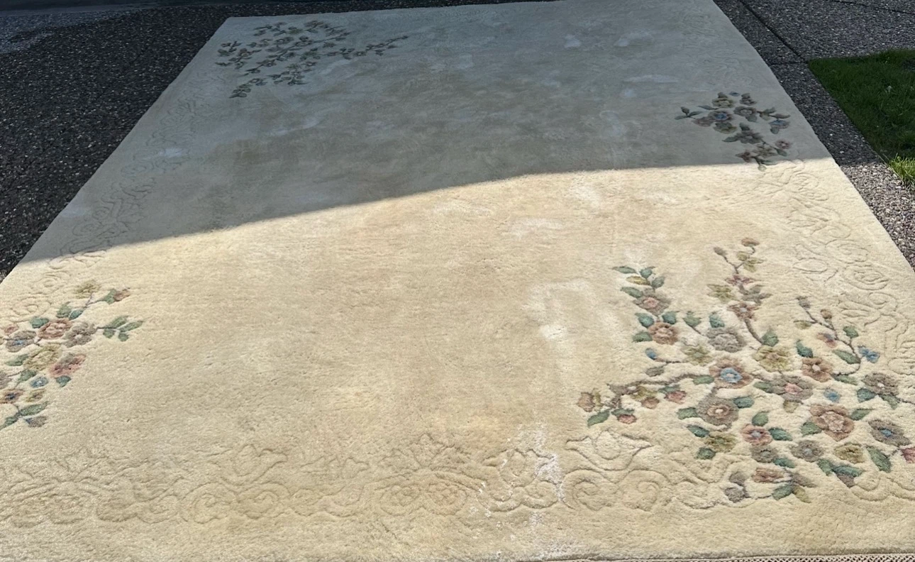 Genuine Khalabar Handwoven Rug made in India. Pure Wool