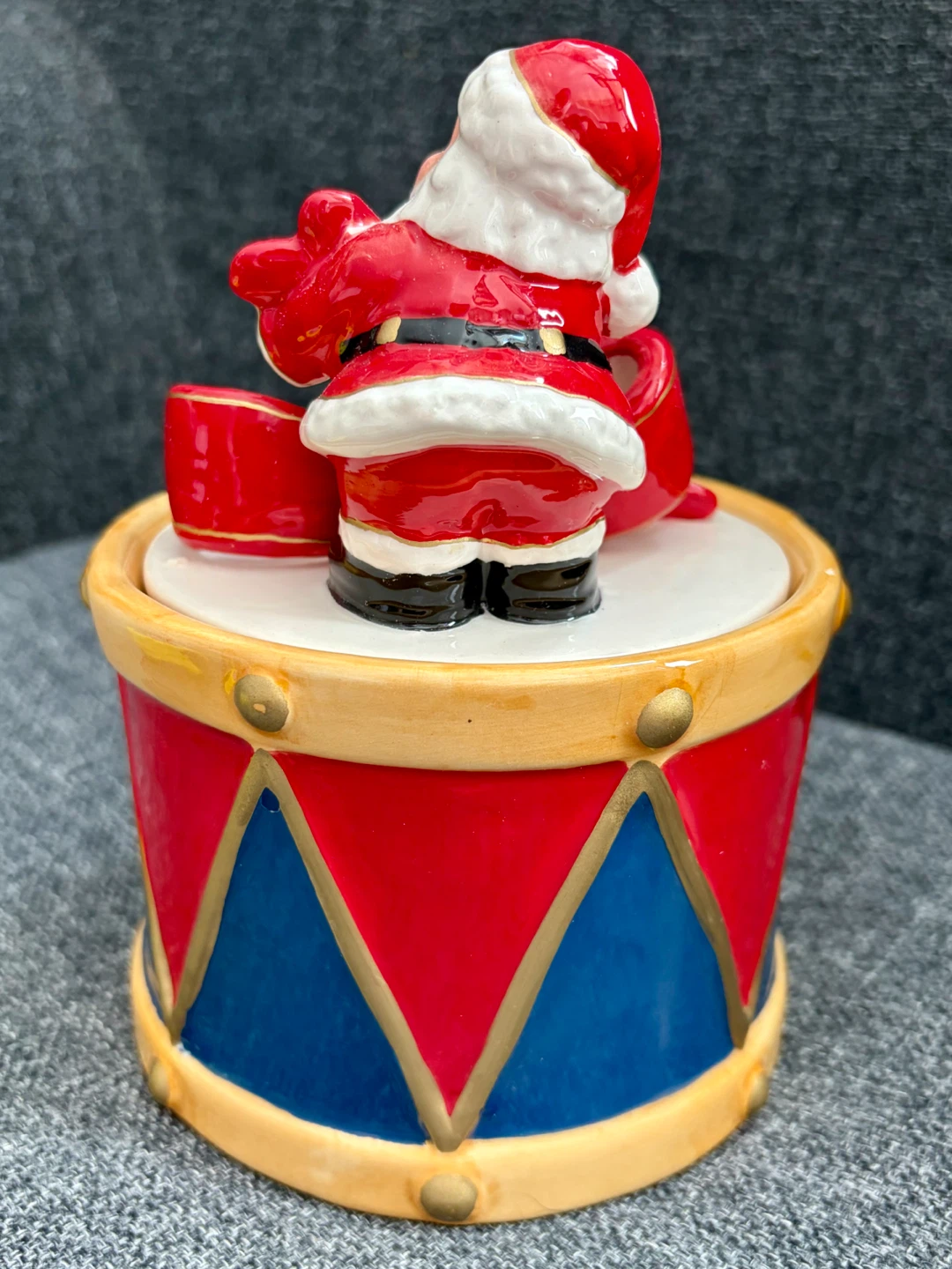 Spode Christmas Memories Santa Drum Container - photo 2
