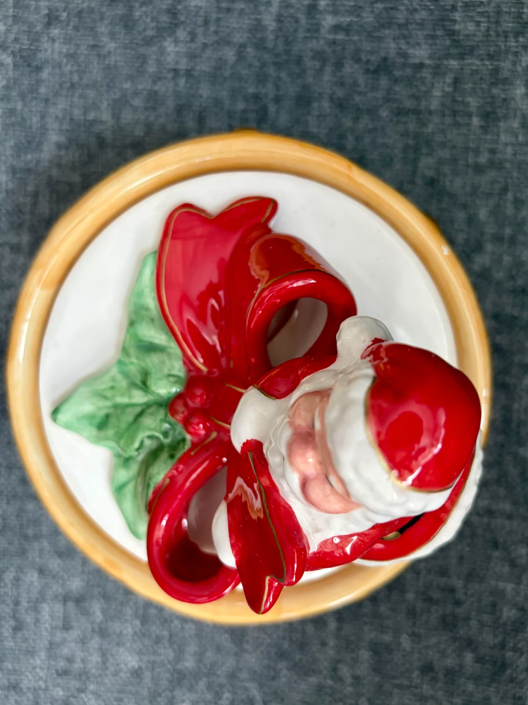 Spode Christmas Memories Santa Drum Container - photo 3
