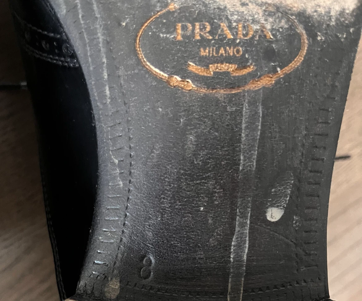 Prada Black Patent Leather Wingtip Brogues - photo 4
