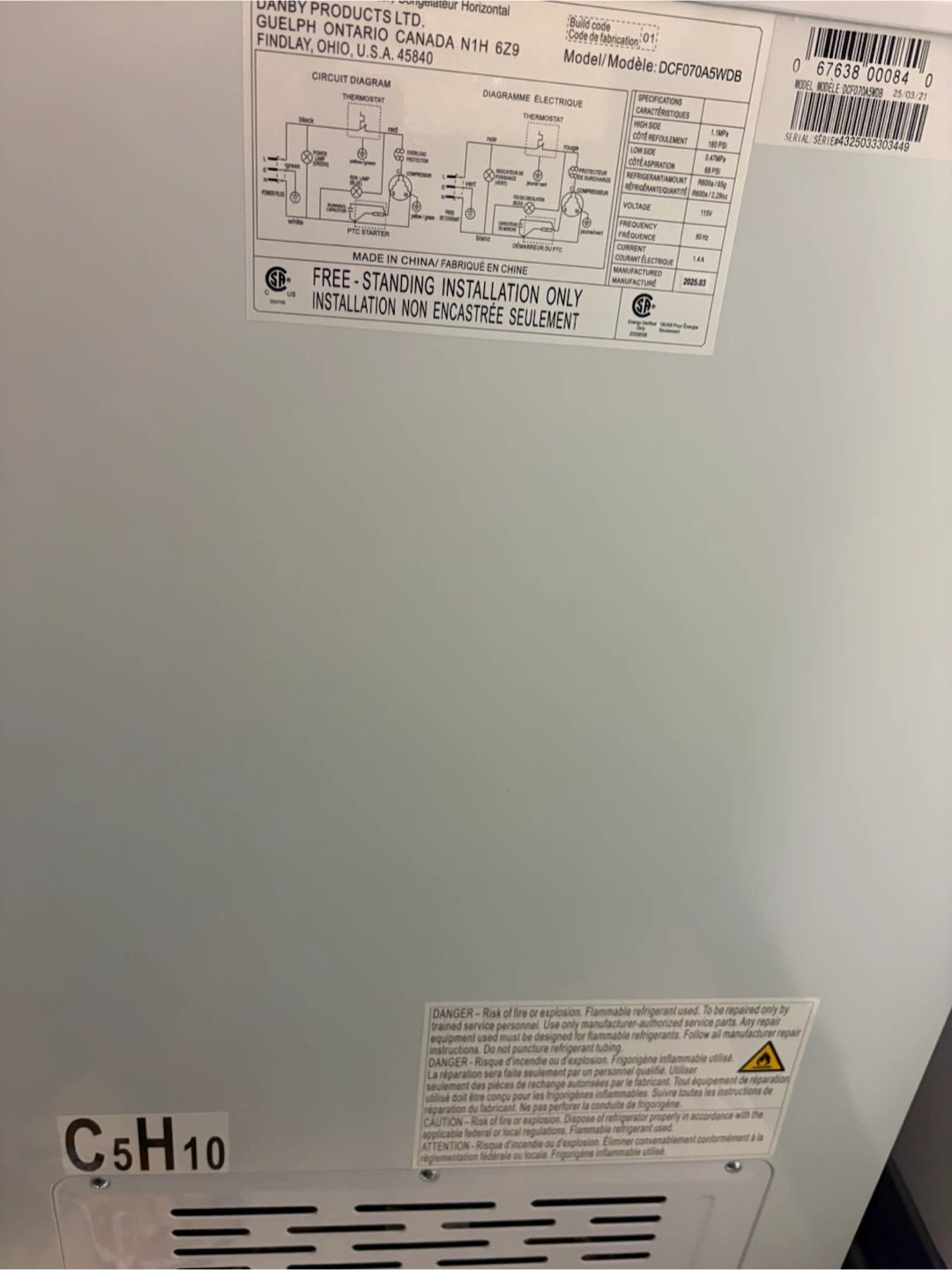 Danby Chest Freezer brand new - photo 3