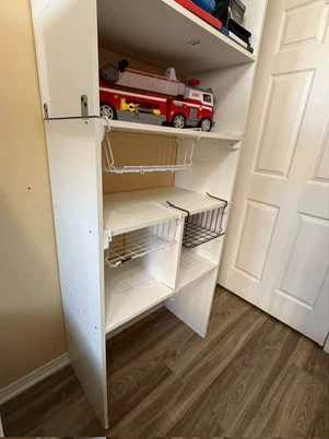 White Tall Bookshelf / Storage Unit - photo 2