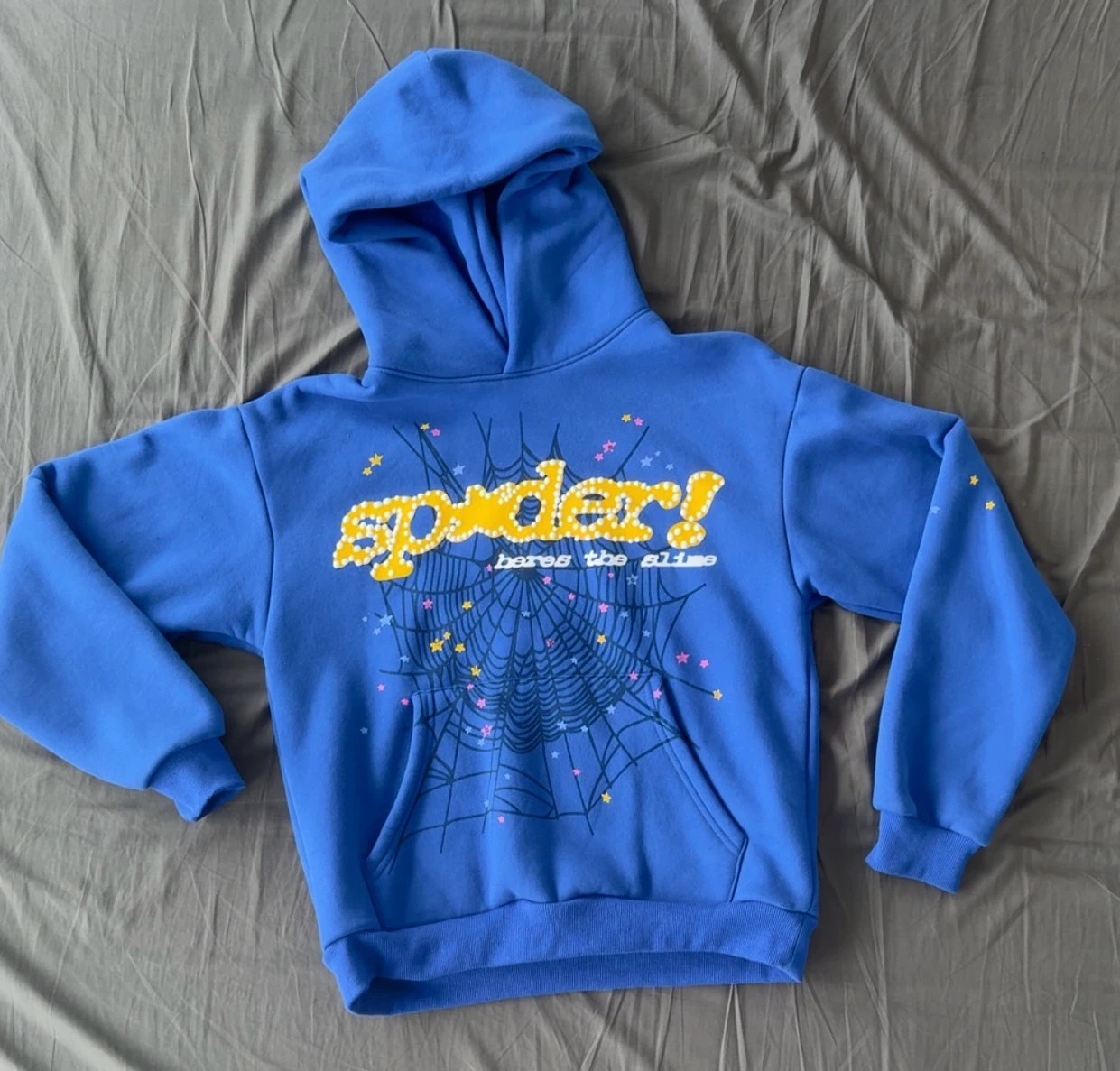 Dark blue sp5der hoodie Offer price/trades