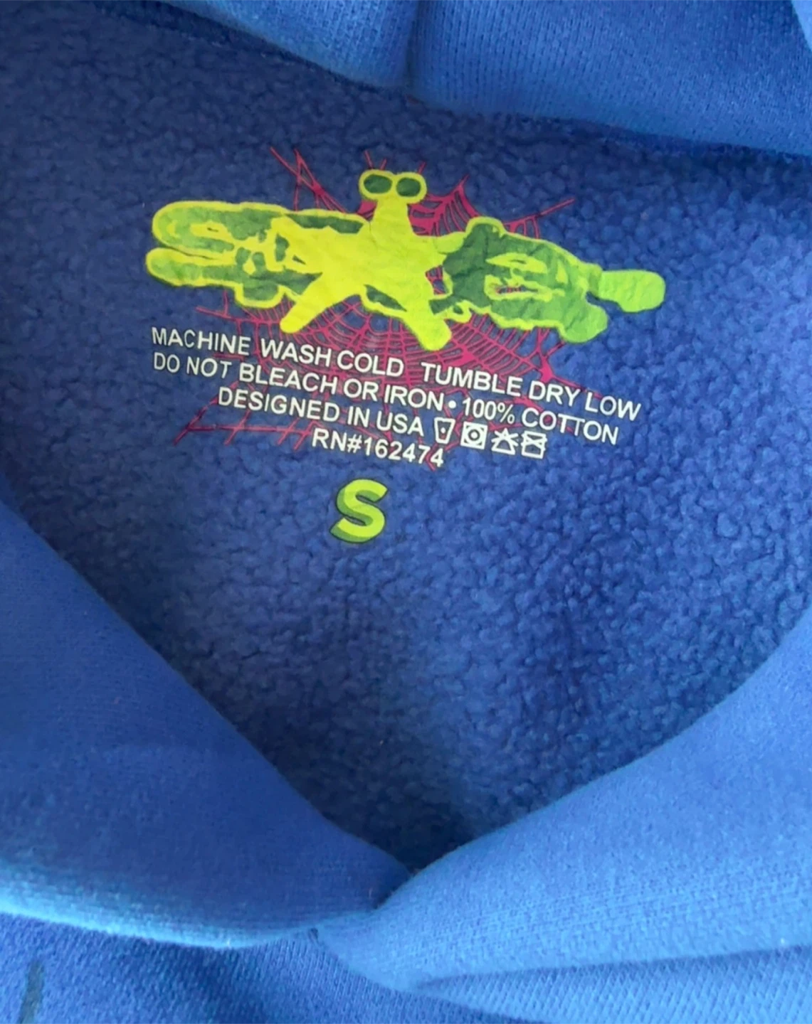 Dark blue sp5der hoodie Offer price/trades - photo 4