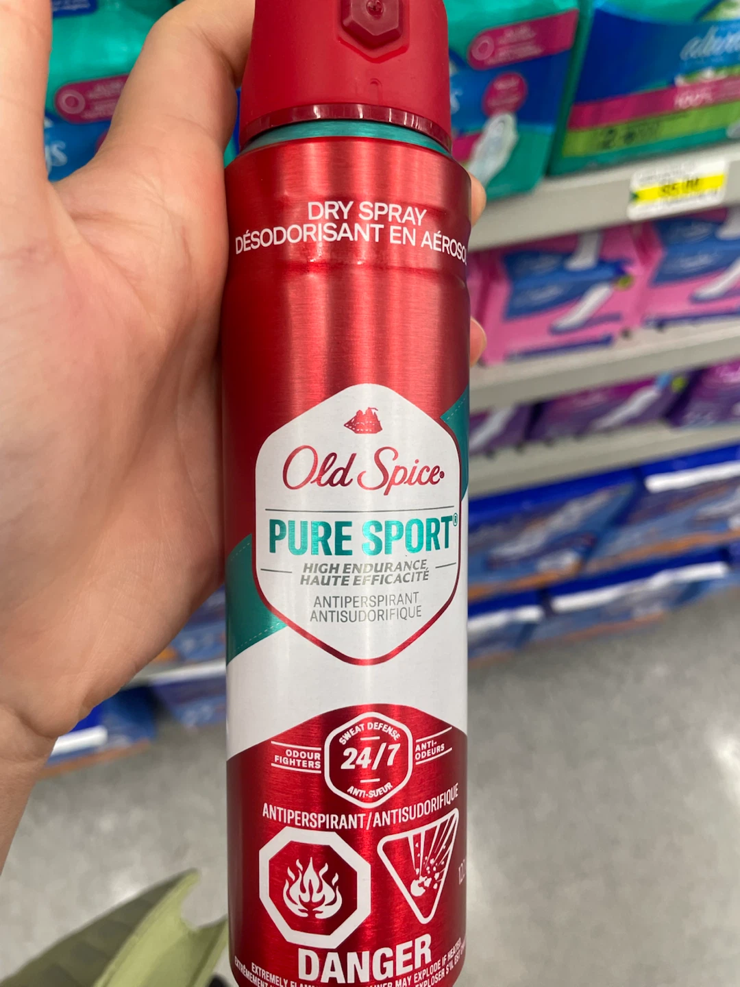 Old Spice Pure Sport Dry Spray Antiperspirant