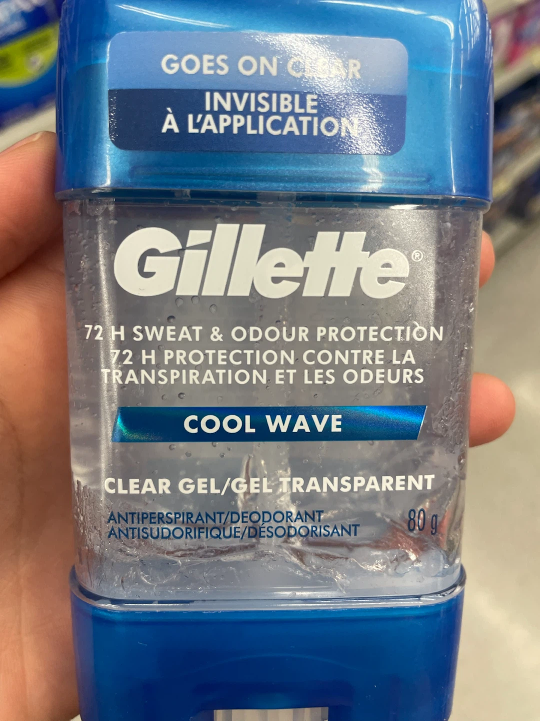 Gillette Cool Wave Invisible Solid Antiperspirant/Deodorant 80g