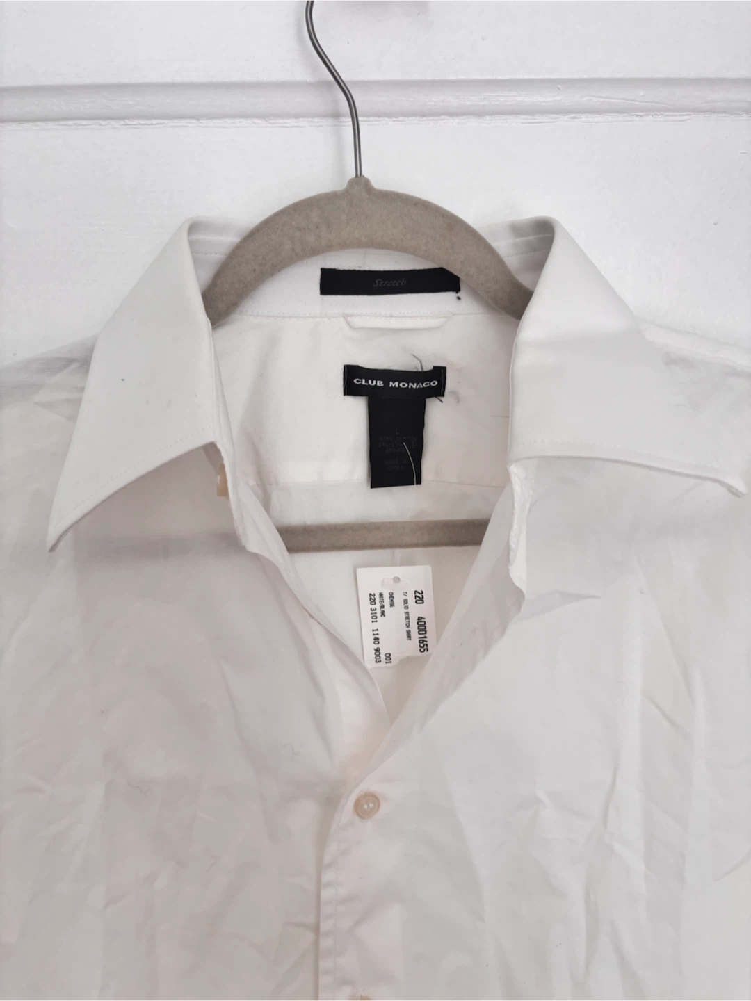 Club Monaco White Dress Shirt size L - photo 2