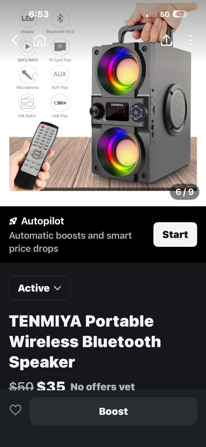 TENMIYA Portable Wireless Bluetooth Speaker - photo 2
