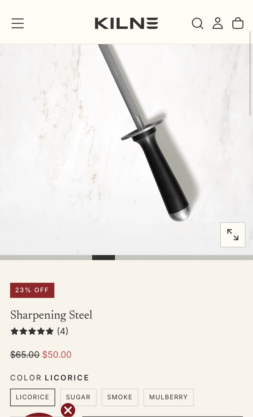 Kilne Sharpening Steel tool