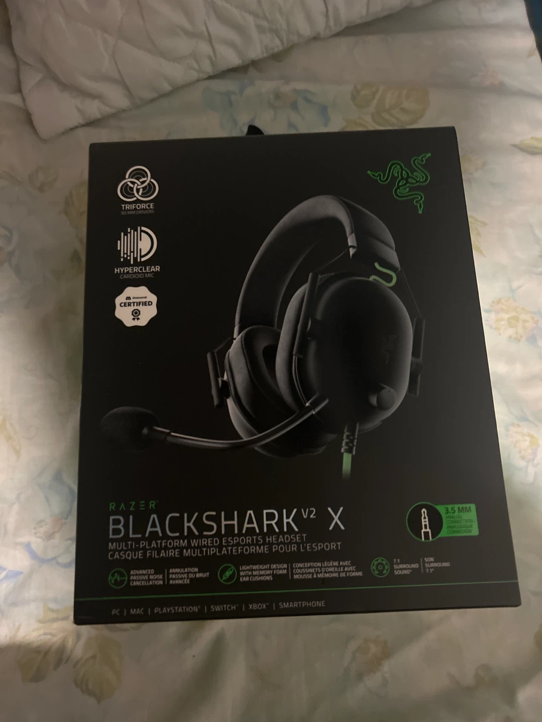 Brand new unopened black shark Razer headset