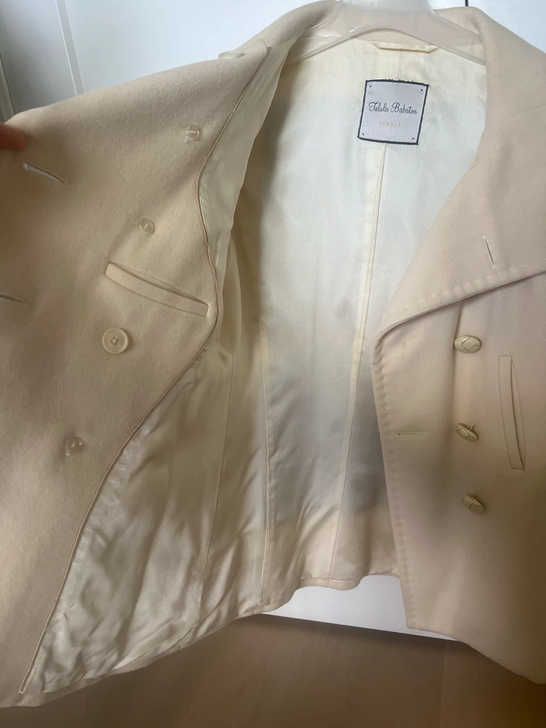 Talula Babaton Cream Wool Blend Peacoat - XSmall - photo 2