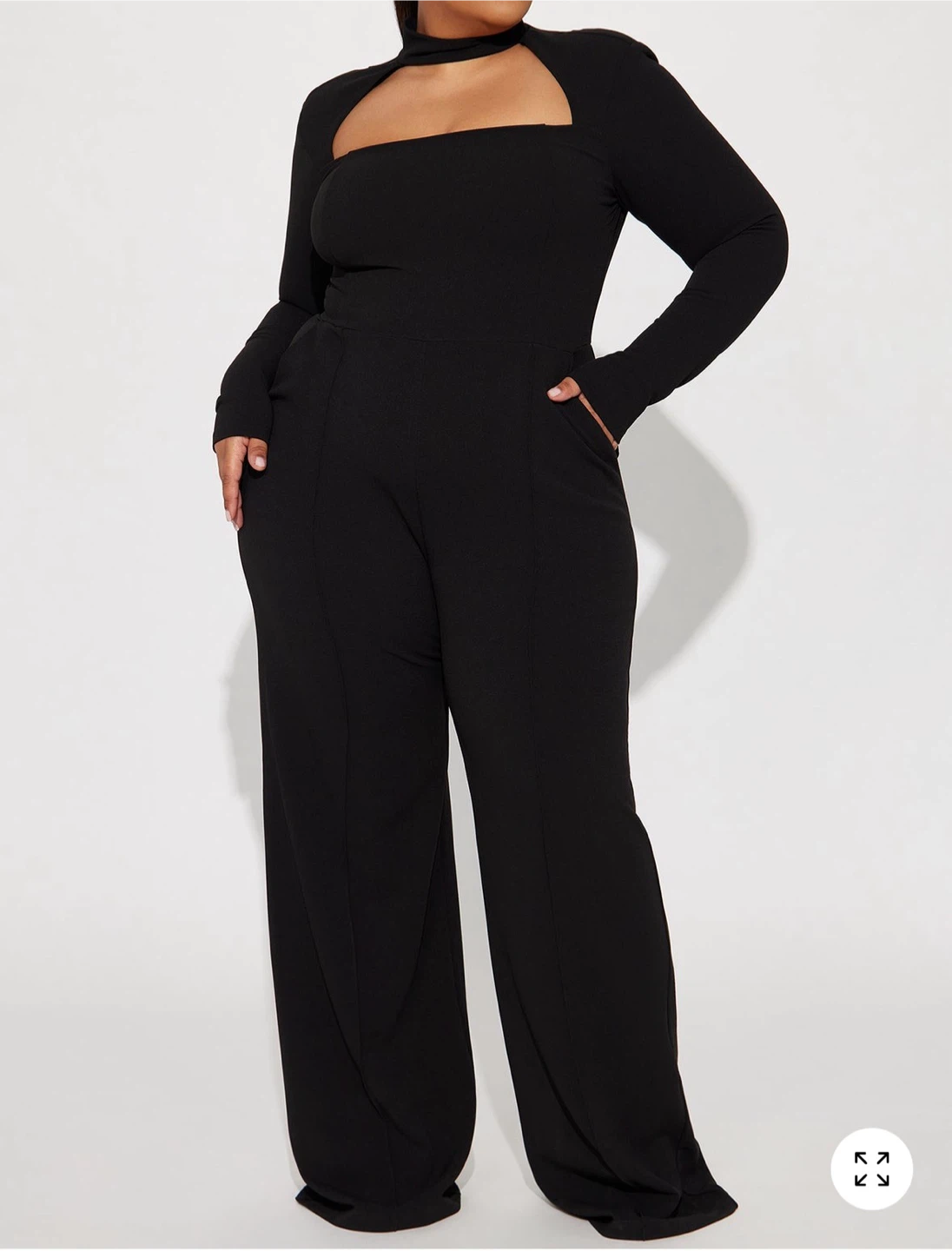 Black Cut-Out Jumpsuit - photo 2