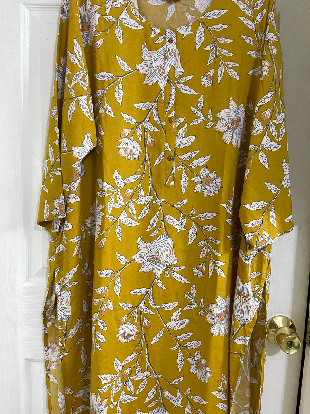 Indian Pakistani Kurti XXXL Mustard Floral - photo 3
