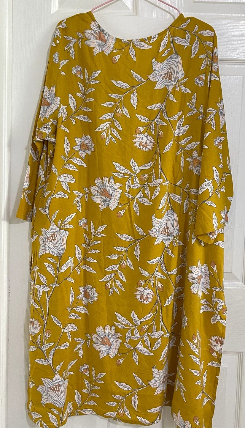 Indian Pakistani Kurti XXXL Mustard Floral - photo 4
