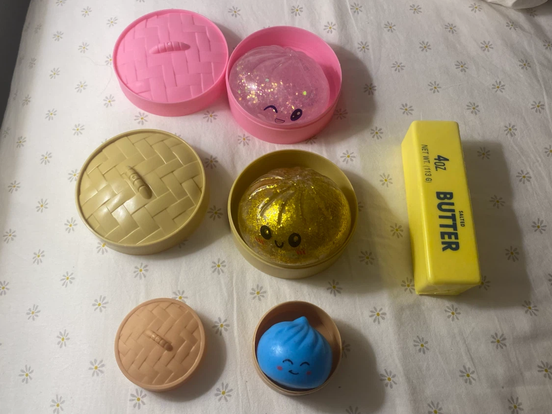 Glitter dumpling and butter squishy