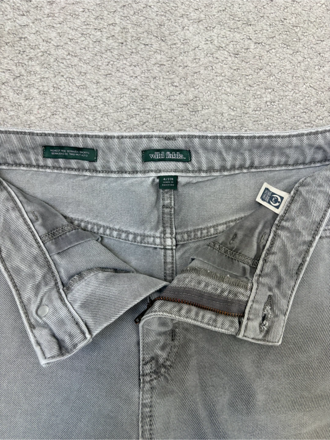 Wild Fable Denim Shorts (light grey) - photo 3