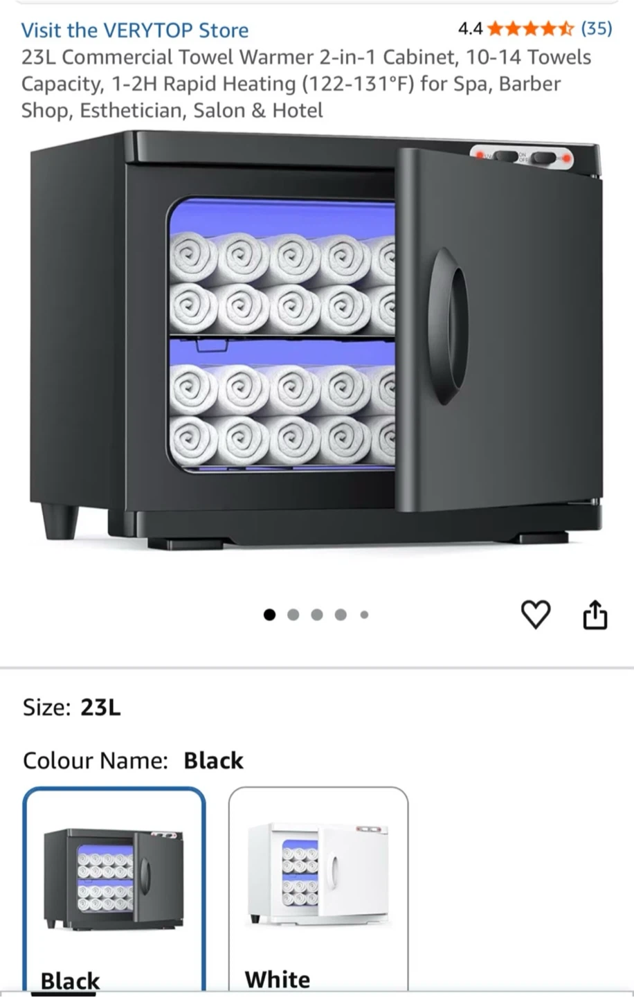 VERYTOP Commercial Towel Warmer 23L Cabinet