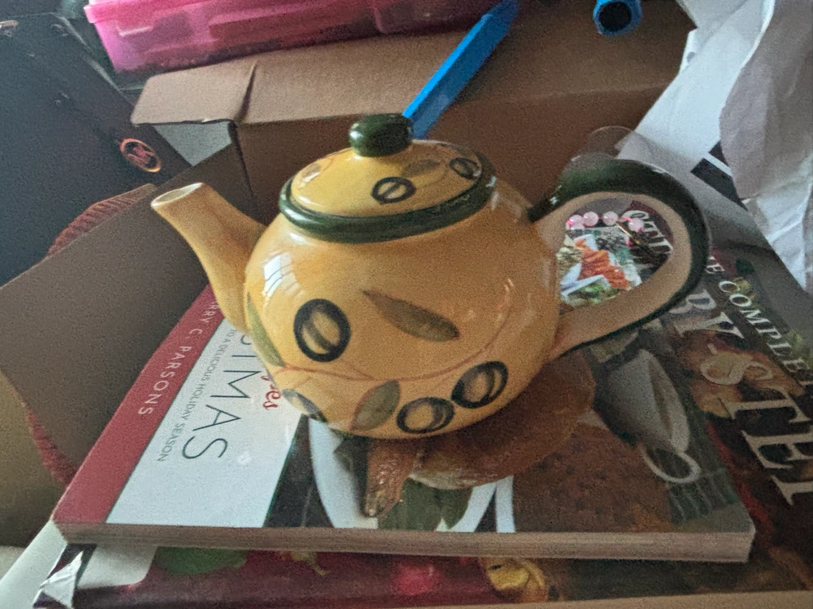 Decorative Yellow Teapot