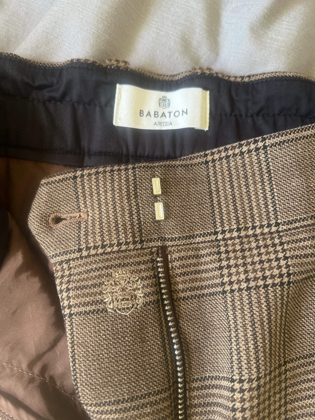 Babaton Plaid Wide Leg Pants Size 4 - photo 2