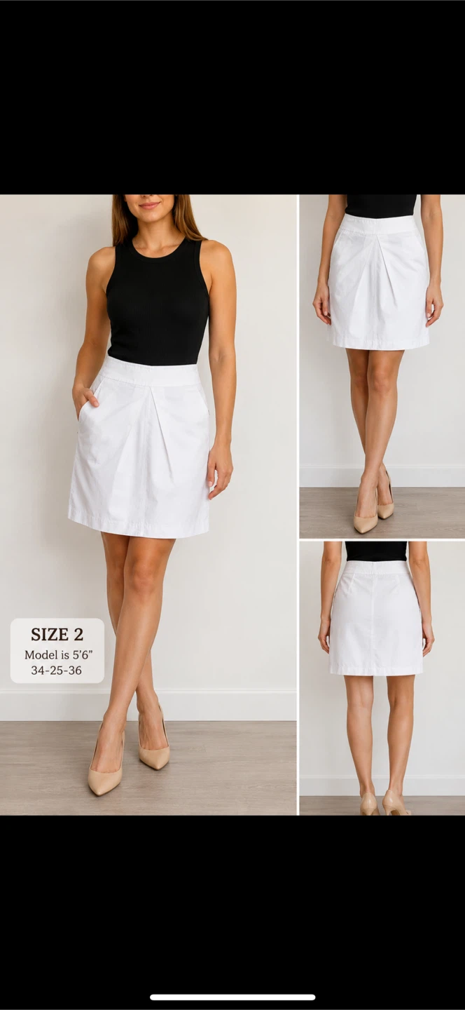 JACOB White Skirt Size 2