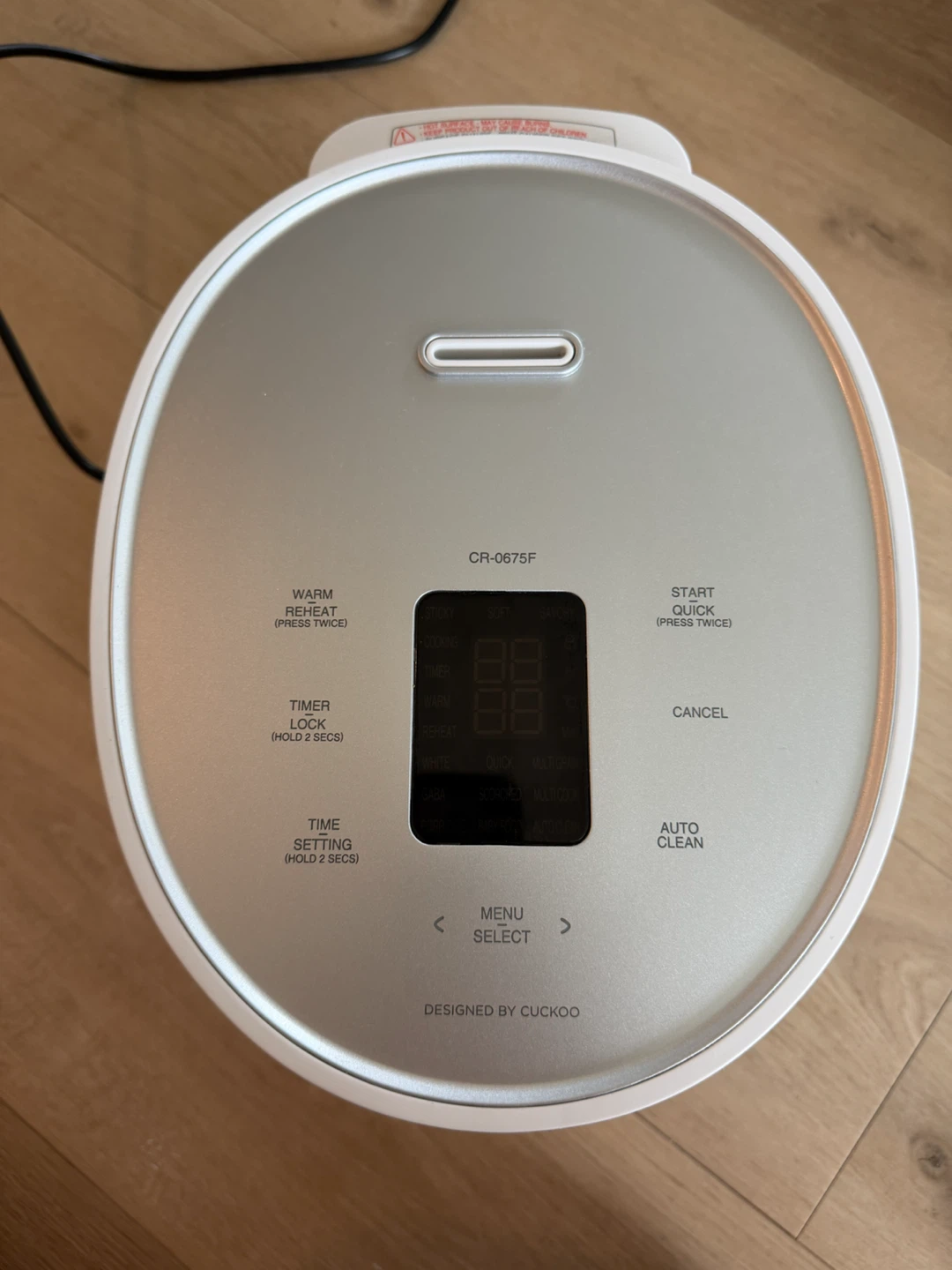 Cuckoo Rice Cooker CR-0675F - photo 4