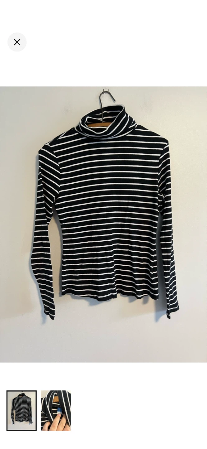 Old Navy Striped Turtleneck Top - Size S