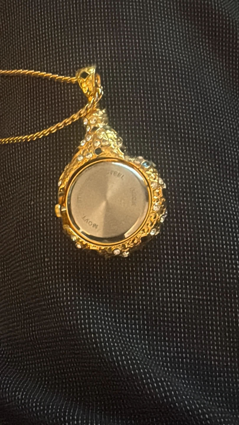 Edgar Ladies Gold Tone Pendant Watch - photo 4