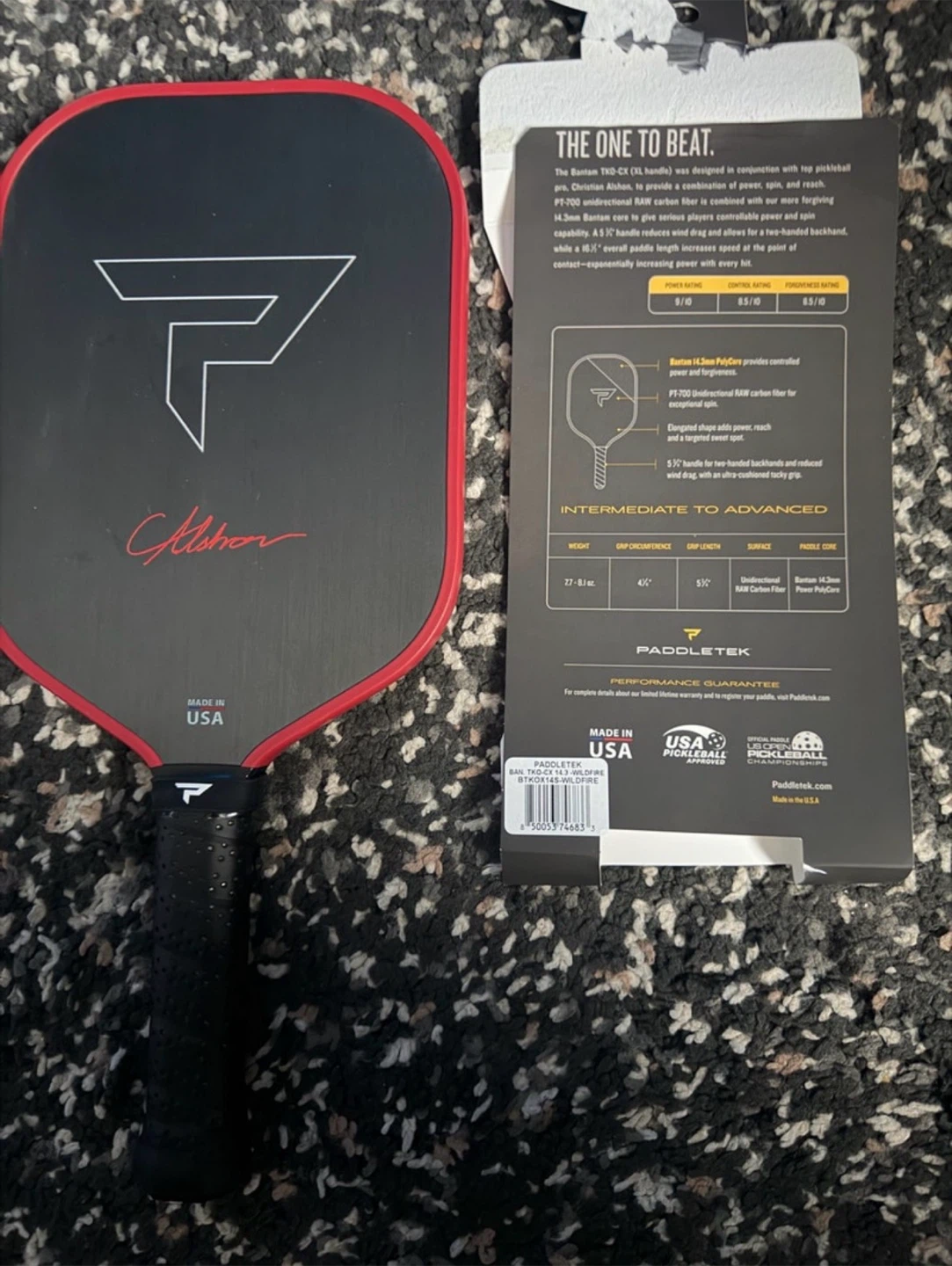PaddleTek Bantam TKO-CX 14.3MM Pickleball Paddle - photo 5
