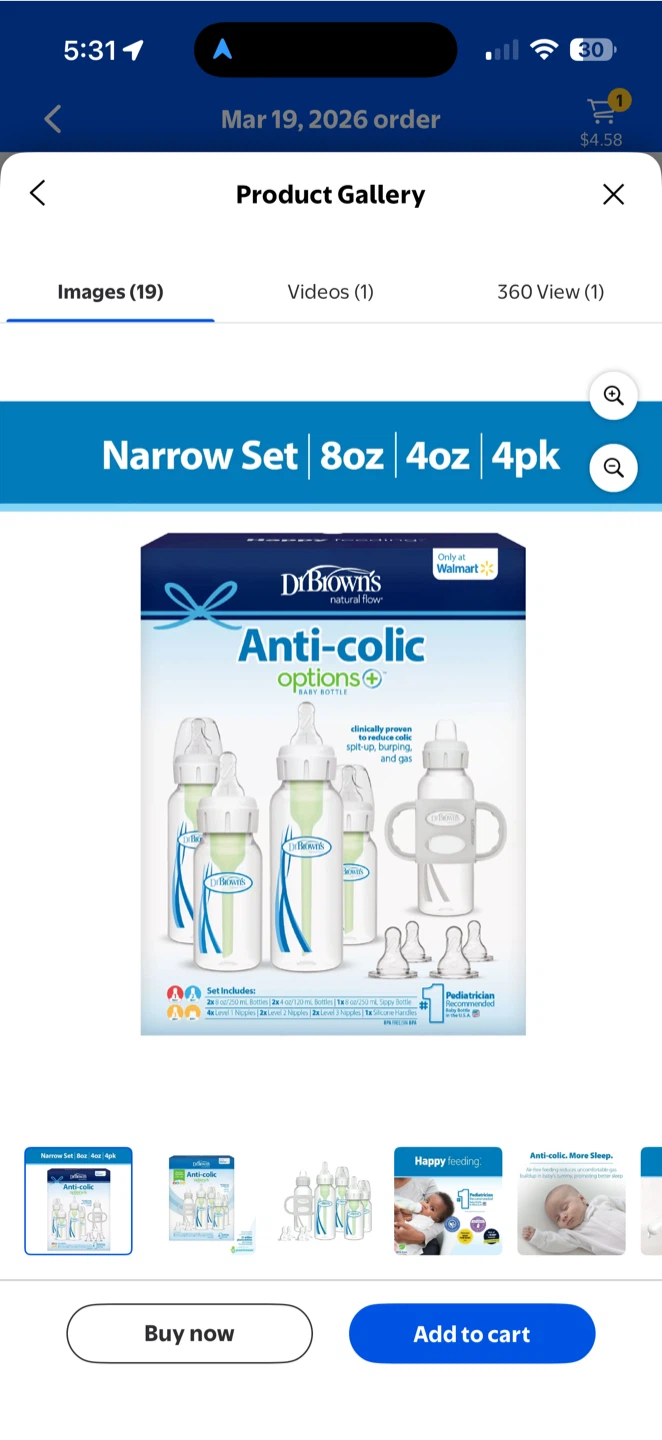 Dr. Brown's Anti-Colic Baby Bottle Gift Set BPA-Free