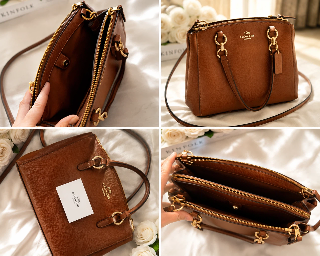 Coach Brown Leather Satchel Handbag