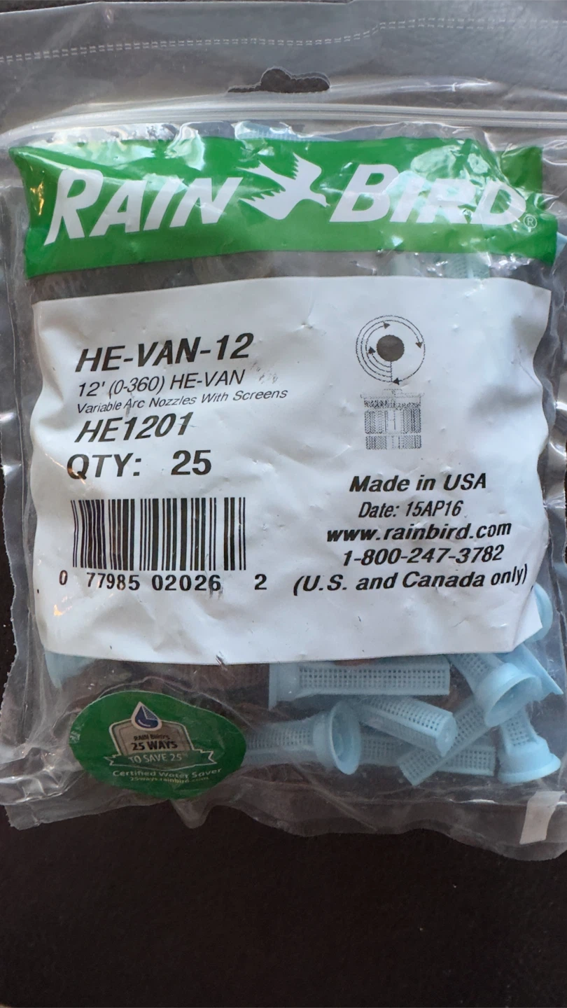 Rain Bird HE-VAN-12 Variable Arc Nozzles
