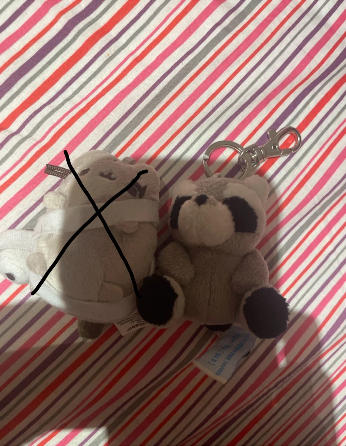 Raccoon Plush Keychain