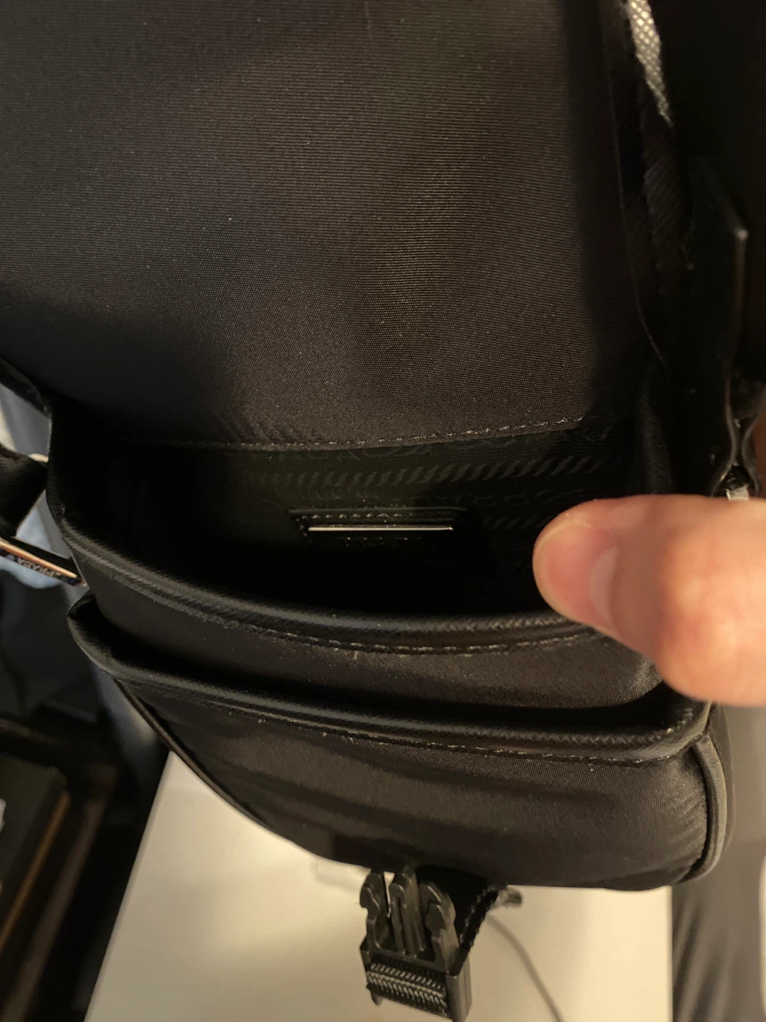 Prada Nylon Crossbody Bag with Pouch - photo 5