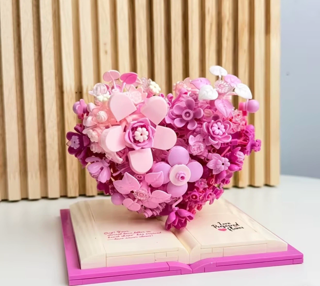Flower Building Blocks Set- Bookshelf decor